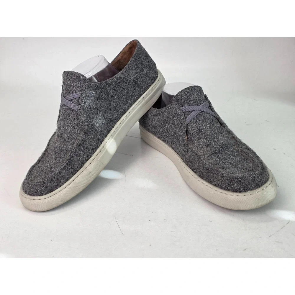 Peter Millar Mountainside Men's Shoes Size 11 Gray Slip On Wool Low Top Sneakers